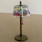 Rare Vintage Mini Floor Lamp Figural  3 Perfume Bottle Display Holder Miniature