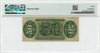 Fractional Currency Third Issue 50 Cents Fr 1331 Pmg Vf30 Green Back