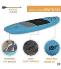 Lifetime 11 Ft Stand-up Paddleboard Molded Polyethylene W  Paddle Glacier Blue