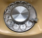 Vintage 1970s Sculptura Donut Rotary Telephone Almond Loop Land Line Phone Read