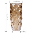 Flower Vase For Decor Glass Gold Vase 11  Tall  gold 