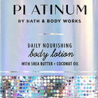 Bath   Body Works Lot Of 3 Platinum Daily Nourishing Body Lotion Cream 8 Oz