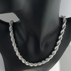 925 Sterling Silver 5 6 8mm 16-30 Inches Rope Chain Necklace For Men Women