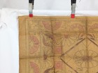 Vtg Rug Hooking Pattern On Burlap Painted Geometric Designed Persian Style