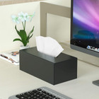 Acrylic Tissue Box Cover   Napkin Dispenser W holder For Home  Office  Black