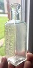 Nice Aqua Miniature Sample Hentz s Curative Bitters Bottle 1890 s Era Clean L  k