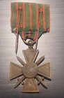 France   French Ww1 Croix De Guerre Medal  1914-1916 Reverse Original Box
