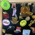 Mixed Big Lot Assorted Enamel Lapel Pins On Awareness Flags Sports Etc   77
