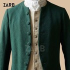 18th Century Green Frock Coat Colonial Civilian Jacket Revolutionary War Costume