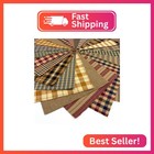 40 Primitive Charm Pack  6 Inch Precut Cotton Homespun Assorted Fabric Squares B