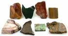 Eight Agate Jasper Bloodstone Chrysocolla Tigereye Slab Cabochon Rough 8pcsl8
