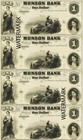 Monson Ma The Monson Bank Set Of 6 Obsolete Currency Sheets Reproduction Senc