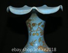 10  Old Chinese Song Ru Kiln Celadon Porcelain Flowers Bird Bottle Vase