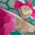 Kimono Obi Fukuro Tortoise Shell Paulownia Chrysanthemum Flowers Auspicious 9595