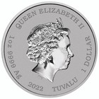 The Simpsons Season s Greetings  1 Oz Silver Coin In Card Tuvalu 2022