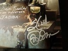 Dave Barclay   Mark Dobson Signed 8x10  Photo Jabba The Hut Star Wars Jsa