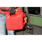 Midwest Can Company  5 Gallon Capacity Gas Can With Flame Mitigation Device  Red
