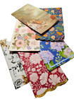 6 Individual Paper Napkins Romantic Floral Mixed Media Decoupage Lot