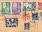 Burma Air Mail Cover Experimental Post Office   18  Registered 1946 Croydon Wd69