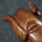 Handmade Carved Wood Two Face Mask Wall Decoration Brazil