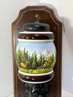 Vintage Dutch Coffee Grinder Wall-mounted Handpainted Scenery Wrought Iron