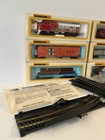 Vtg Lot Of 5 Bachmann Bros Ho Scale Trains W  Boxes   Steel Track Trestle   More