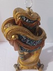 Vtg Ornate gold Tone Perfume Bottle Holder Also Known As Ormolu Vanity Set Min