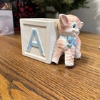 Vintage Ceramic Baby Lamb Nursery Lamp Farm Decor For Baby s Room