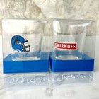 Set Of 2 Detroit Lions Football Helmet Smirnoff Shot Glass  Shot Glasses  New