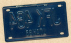 1963 Utah Jfk464 Jfk 464 Miniture License Plate 2-1 4  X 4 