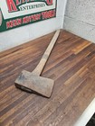 R18- Antique 8 Lb 11 Oz Hand Forged Holzaxe Splitting Axe Tool Signed Ft - Berks