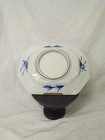 Vintage Japanese Octagonal Porcelain Dish Transfer Print Meiji Period