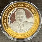 Las Vegas Club  10 Silver Strike Token 2005 Stephen A Crystal New Case