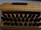 3 16  Uppercase Letter Metal Stamp Set Of 28  A-z         No Brand   Used Once