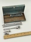 Indestro Select 1 4  Drive 6pt Socket Set Ratchet Breaker Bar Extensions Usa