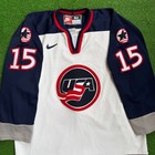 Vintage 1998 Brett Hull Team Usa Olympic Nike Jersey Size Large xl