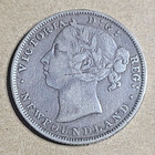 1888 Newfoundland 20 Cents Sterling Silver  925 Coin - Queen Victoria  965 