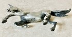 Vintage Fine Pewter Unicorn Horse 4  X 2-1 4  Figurine