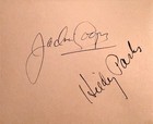 Angela Lansbury Jackie Cooper   Hildy Parks Signed Autographed 1950s Album Page