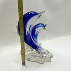 Dolphin   Calve - Handblown Glass Paperweight 3lb Statue
