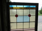   Antique Stained Glass Window   25 X 41 25   Architectural Salvage