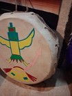   awesome  Vintage Native American  Rawhide Hand Drum  Prayer Drum     