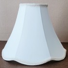 Classic  Scalloped  Bell-shaped Lamp Shade  Off White  Egg Shell Color