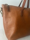 Madewell Zip Top Transport Leather Carryall Tote Shoulder Crossbody Bag Boho Tan
