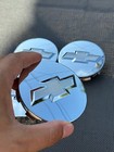 Chevrolet Set Of 4x 83mm Chrome Wheel Center Caps Silverado  Suburban  Tahoe