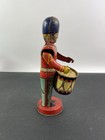 J  Chein   Co  Usa Tin Litho Parade Drummer Boy- Vintage Wind Up Toy Works  Usa