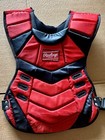 Rawlings Red Catcher   s Chest Protector   Leg Guards W  Knee Savers 12-15 Yrs Old
