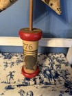 Primitive Folk Art Grungy Americana Star On An Old Spool 16 Inches Tall Vintage