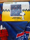 Peanuts Nlf Buffalo Bills Super Soft  Fleece Throw Blanket 60  X 70 - With Tags
