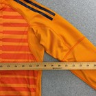 Adidas Jersey Youth Large Orange Padded Goalkeeper Soccer Shirt Boys